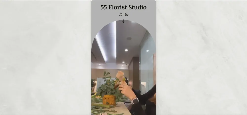55 Florist Studio website — After redesign by Zennesis Studio