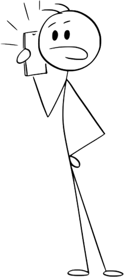 Stickman at Computer
